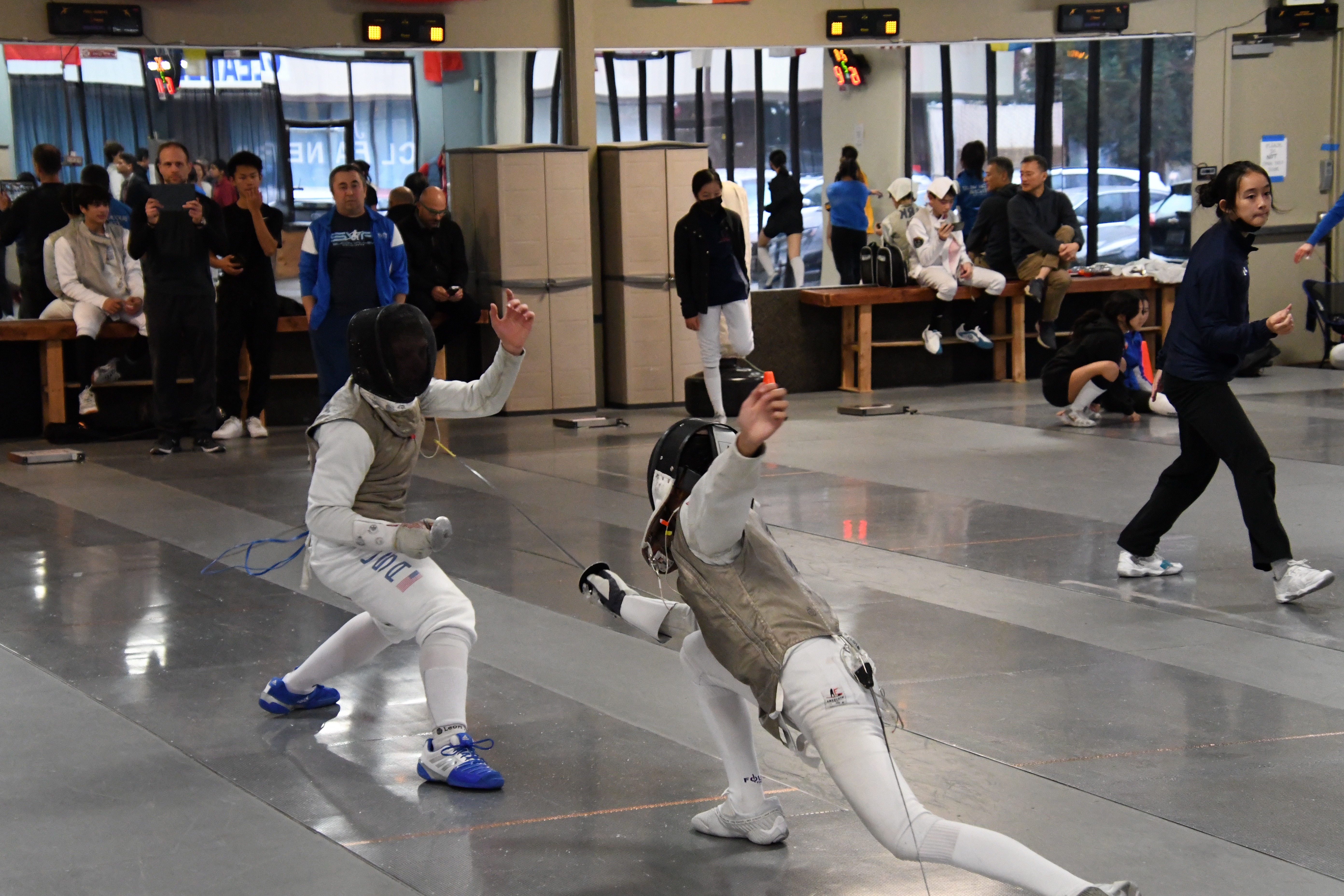 Lucas fencing in action